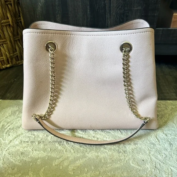 Kate spade pink shorter bag with chains - Picture 2 of 5